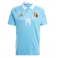 Camiseta Bélgica Johan Bakayoko #19 Visitante Equipación Eurocopa 2024 manga corta